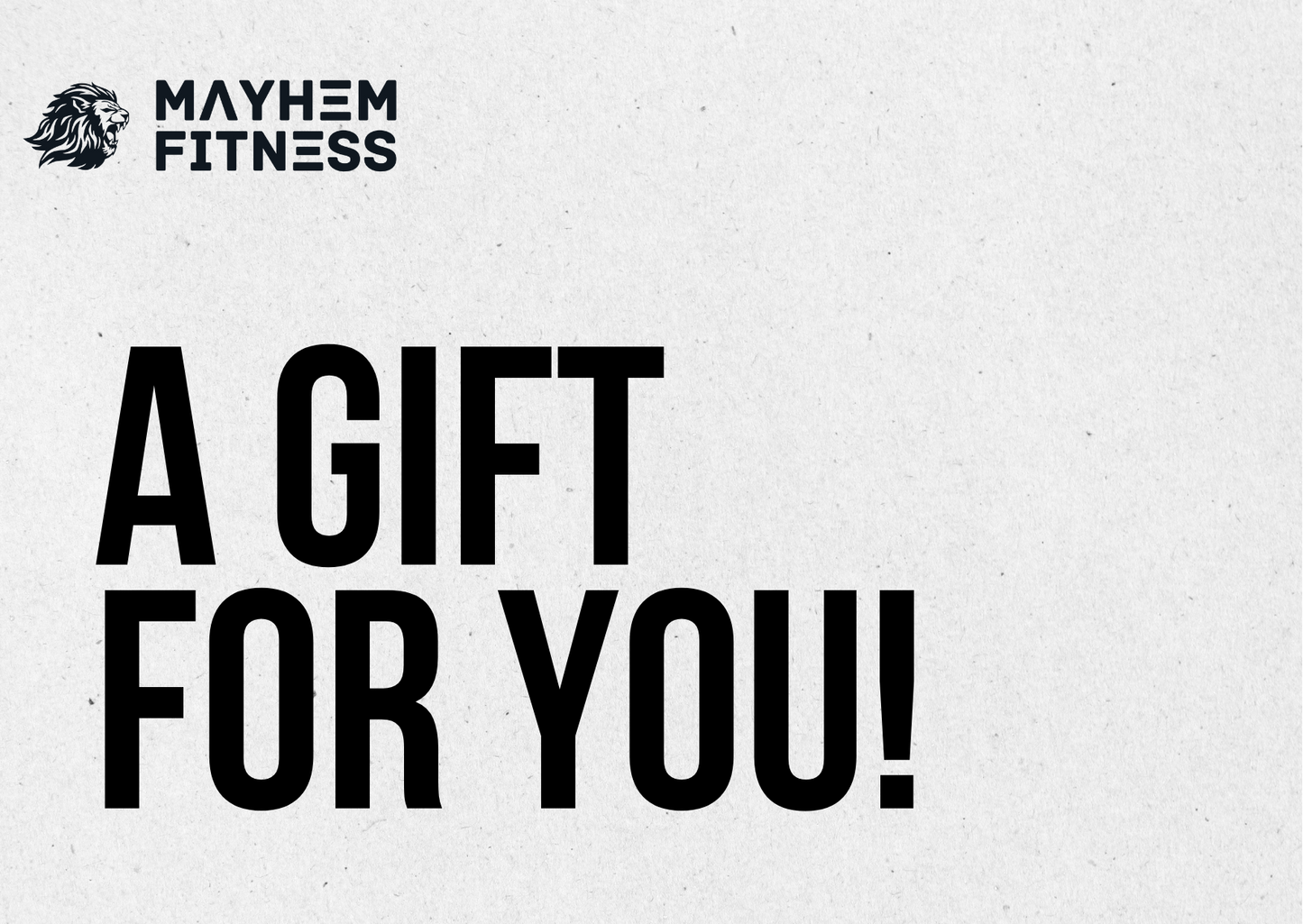 Mayhem Fitness gift card